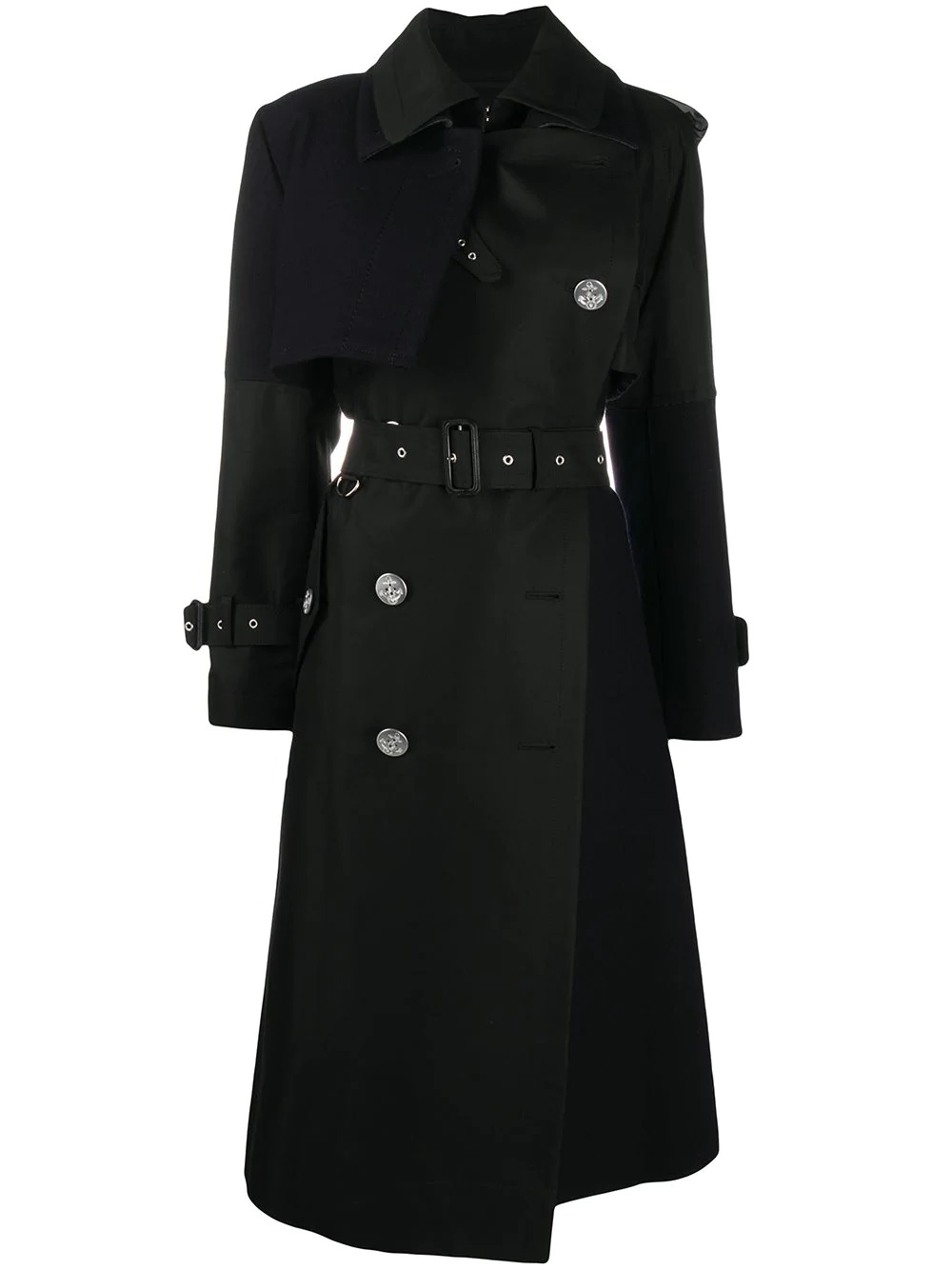 belted double-vent trench coat - 1