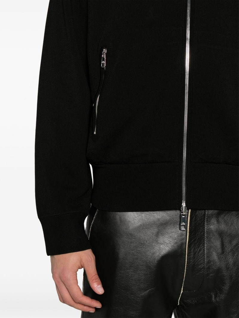 zipped ribbed-knit cardigan 5