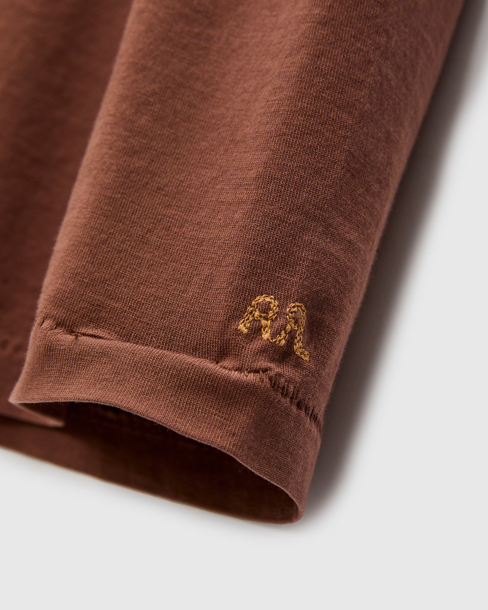 Vintage Knit Pocket T-Shirt in Chocolate - 5