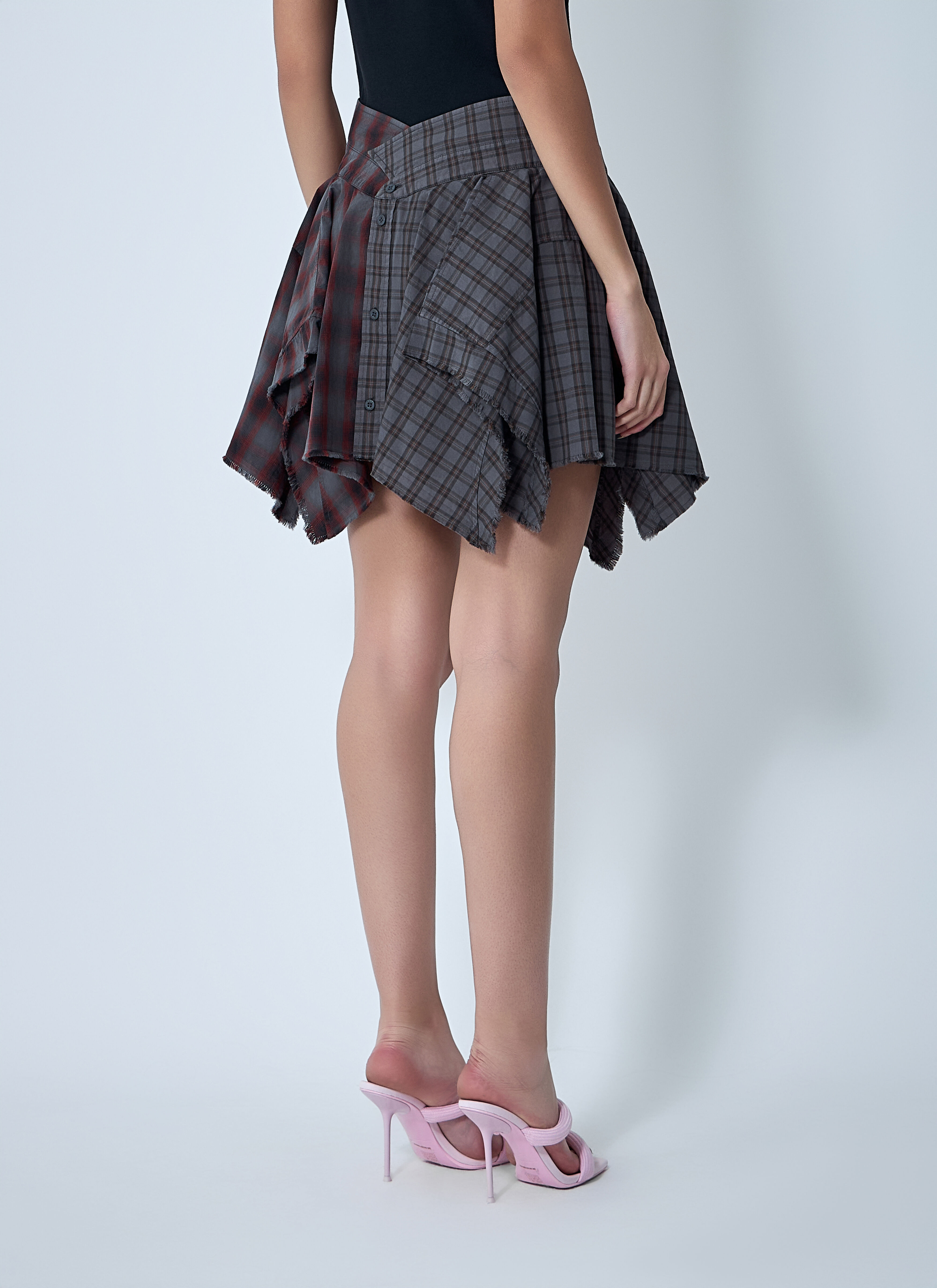 De-Constructed Mini Skirt - 4