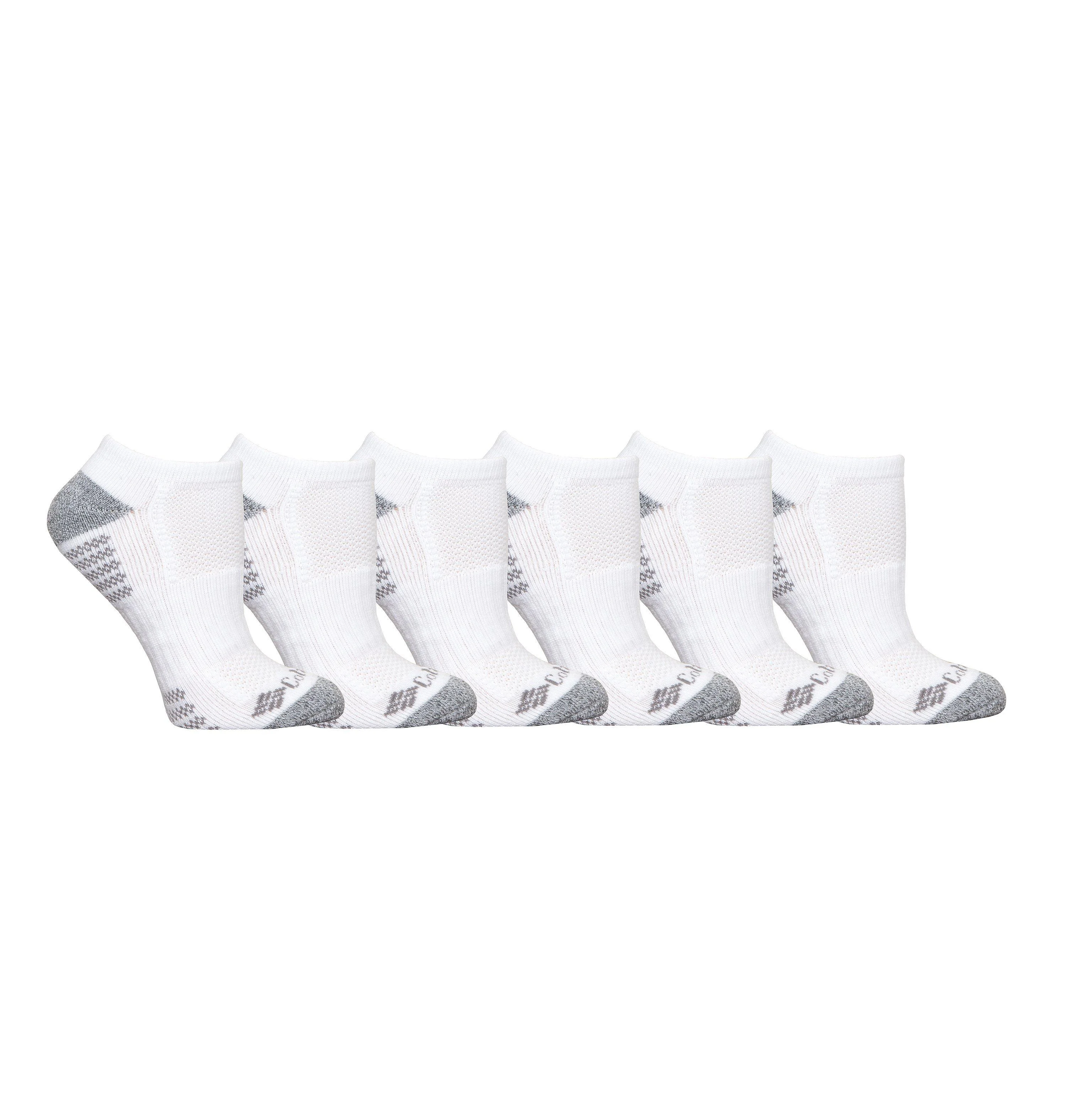 Women's No-Show With Pique Footbed Socks - 6 Pack - 1