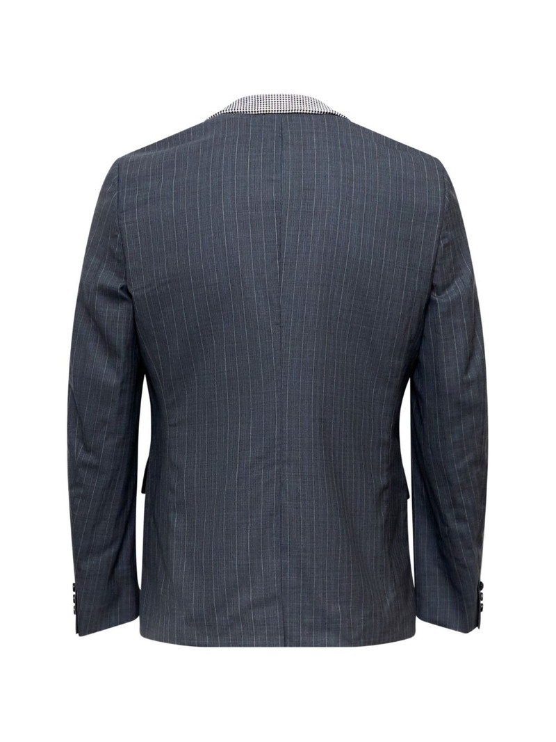 Comme des Garçons Homme Plus pinstripe houndstooth-panel blazer outlook