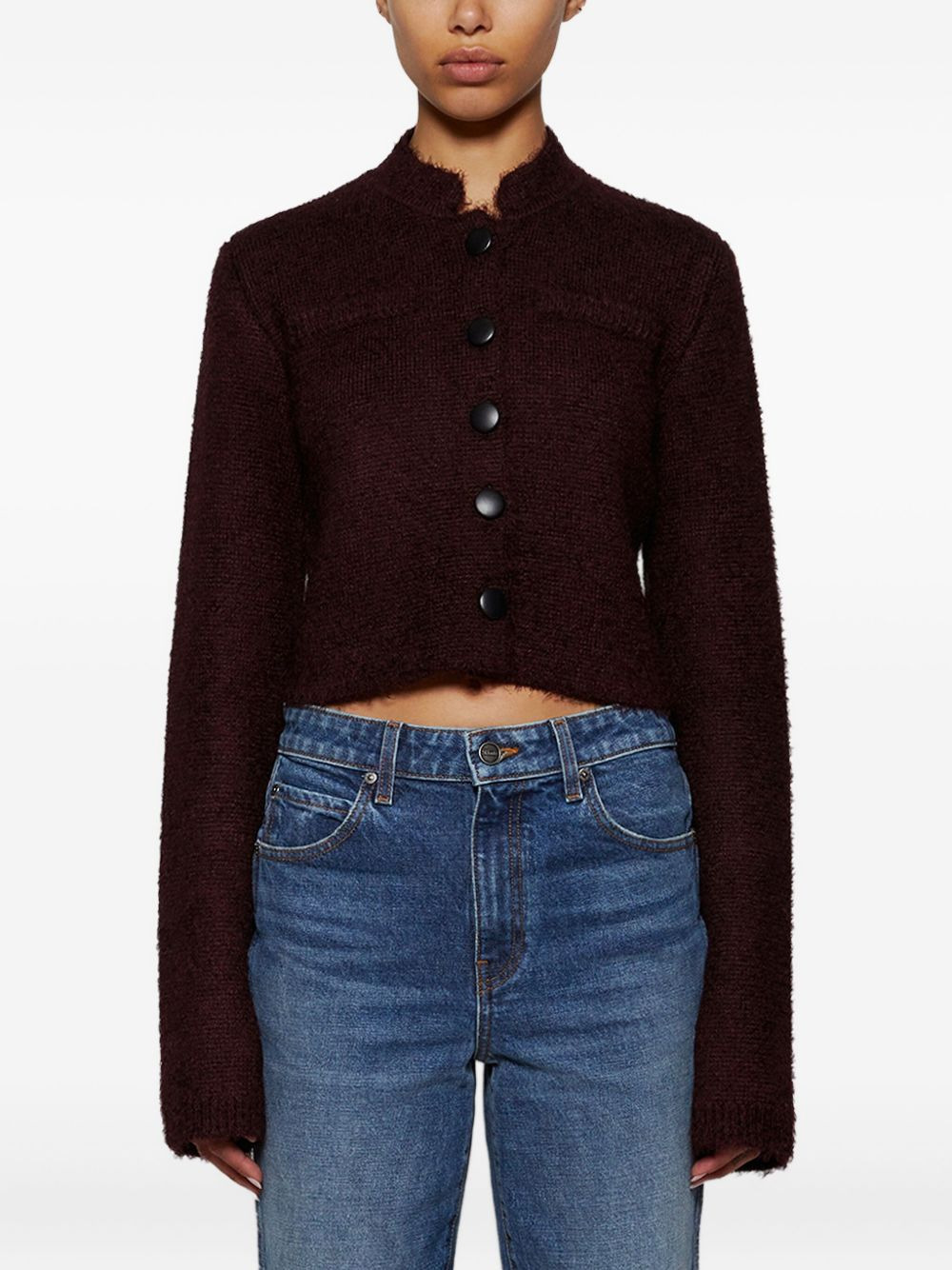Ello button-front long-sleeve jacket - 3