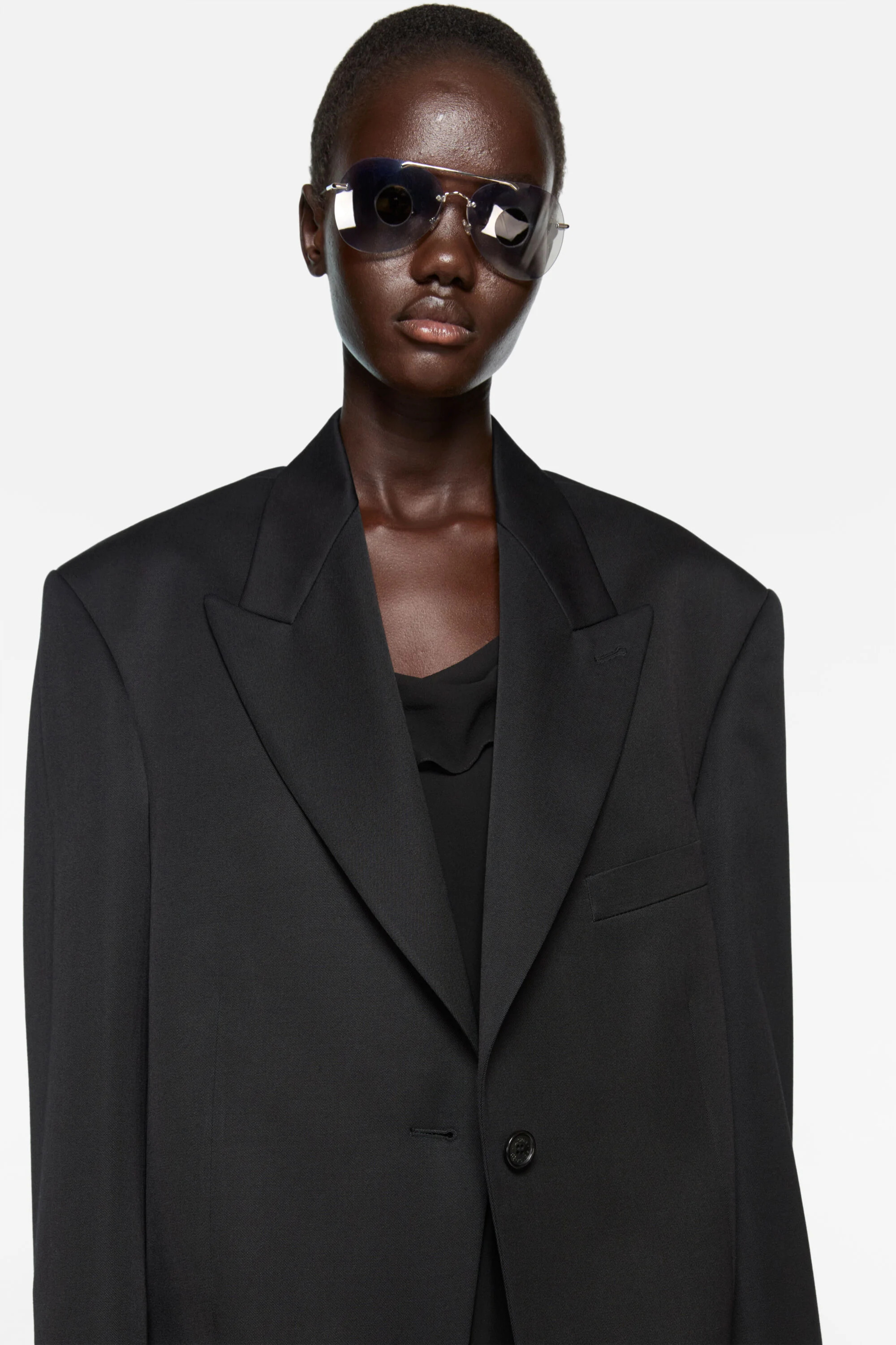 Single-breasted suit jacket - Black - 4
