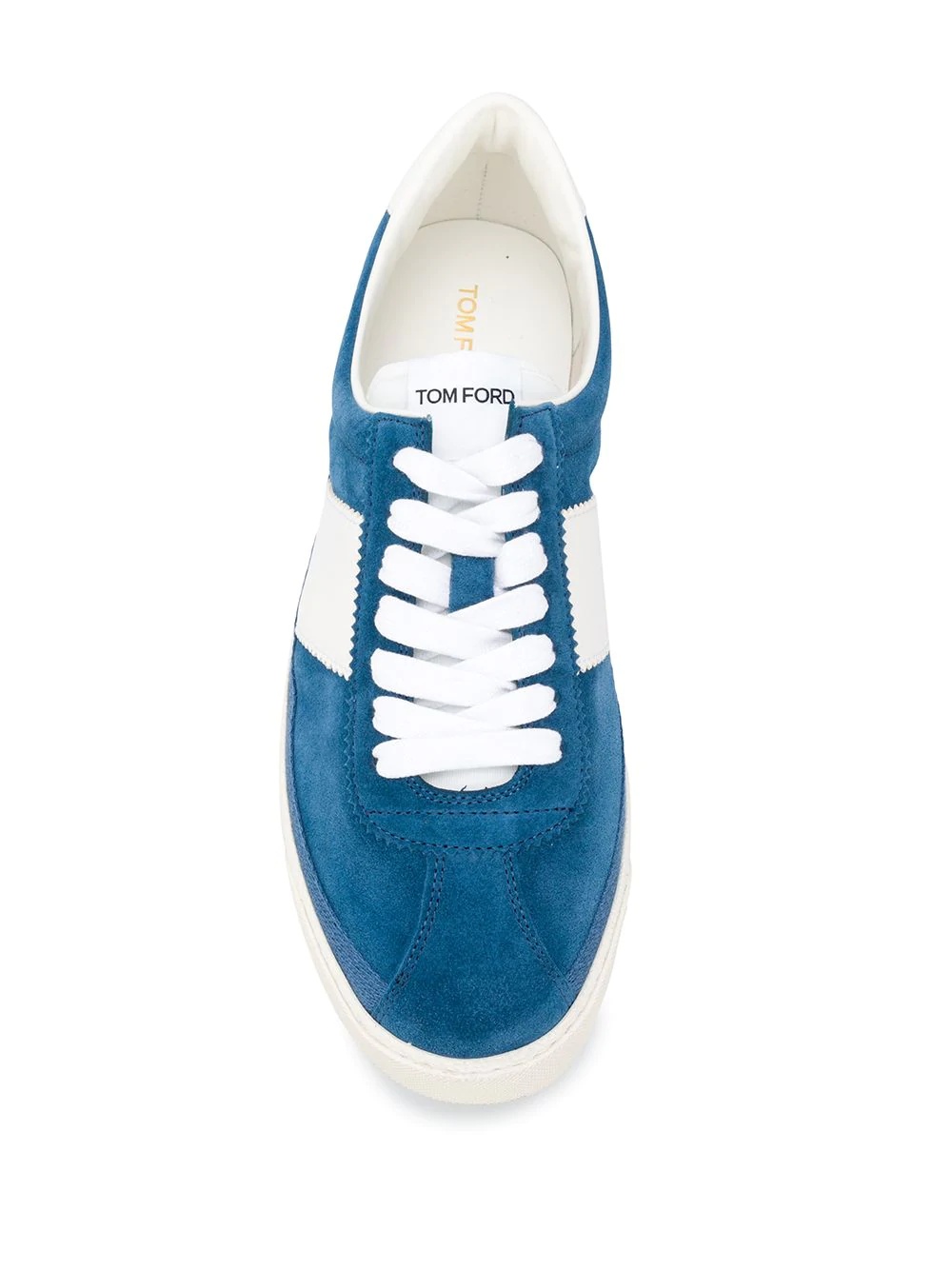 panelled low-top sneakers - 4