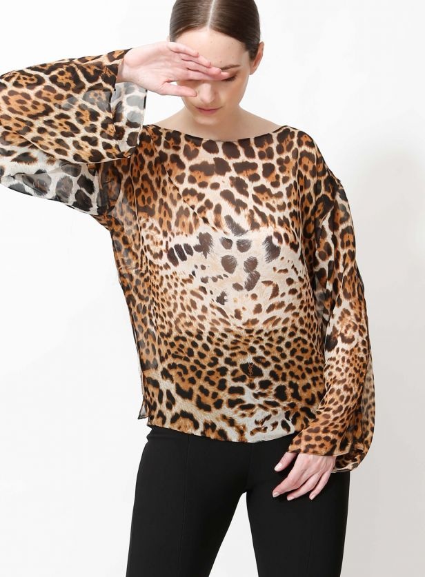 Yves Saint Laurent Rive Gauche Spring 2002 Tom Ford Iconic Runway Leopard/ Cheetah Print Oversized S - 5