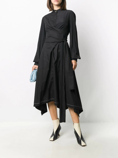 JW Anderson wrap poplin shirtdress outlook