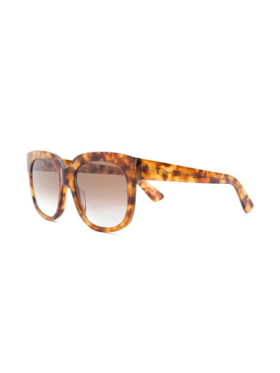 GUCCI havana square sunglasses outlook