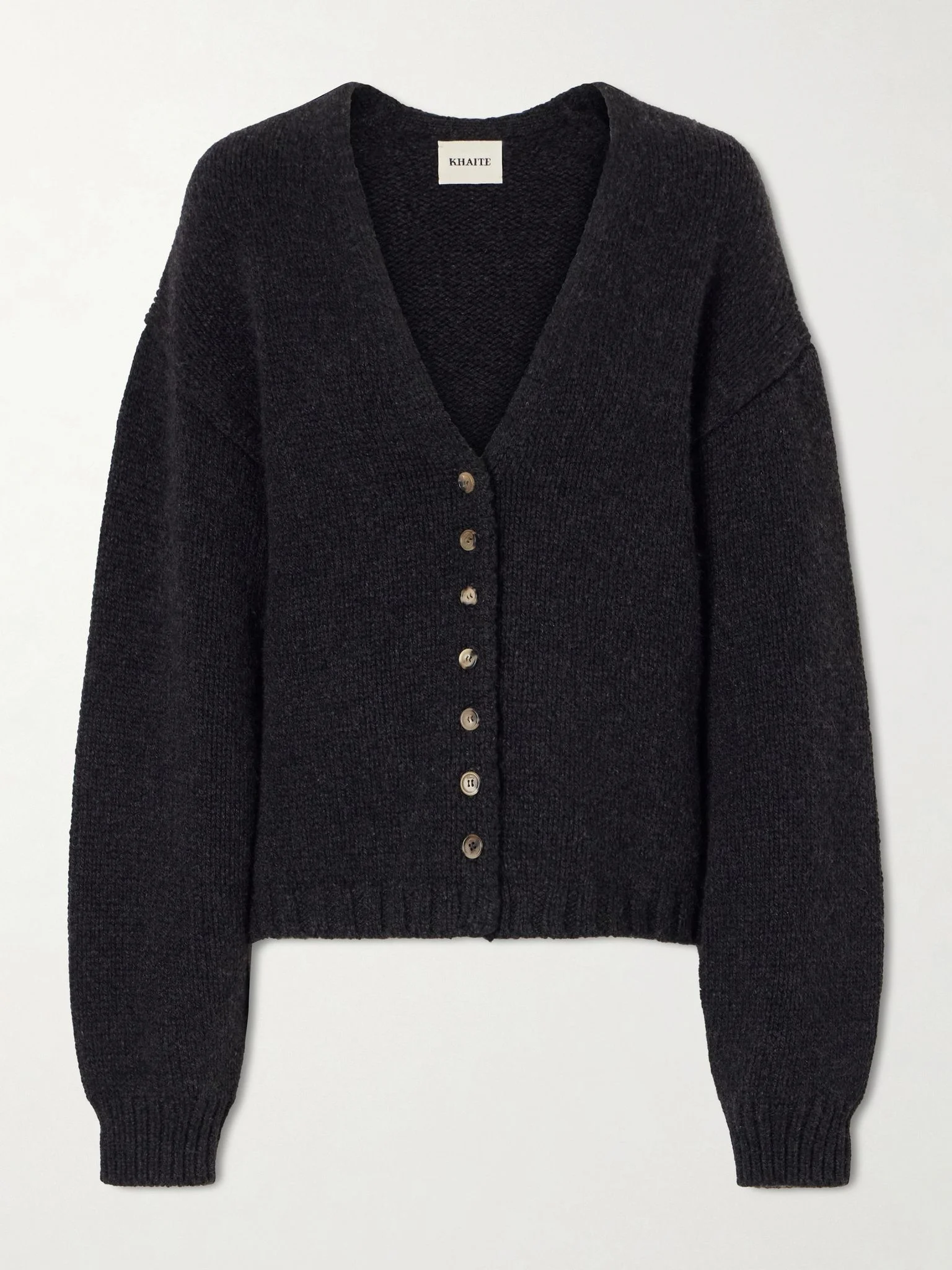 Axel cashmere cardigan Dark gray - 1