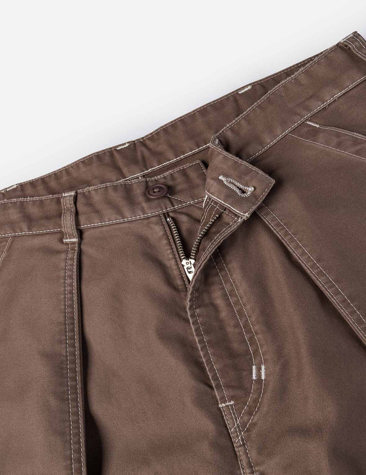 Hand-Painted Seagull Print Relax Fit Flight Pants - 8