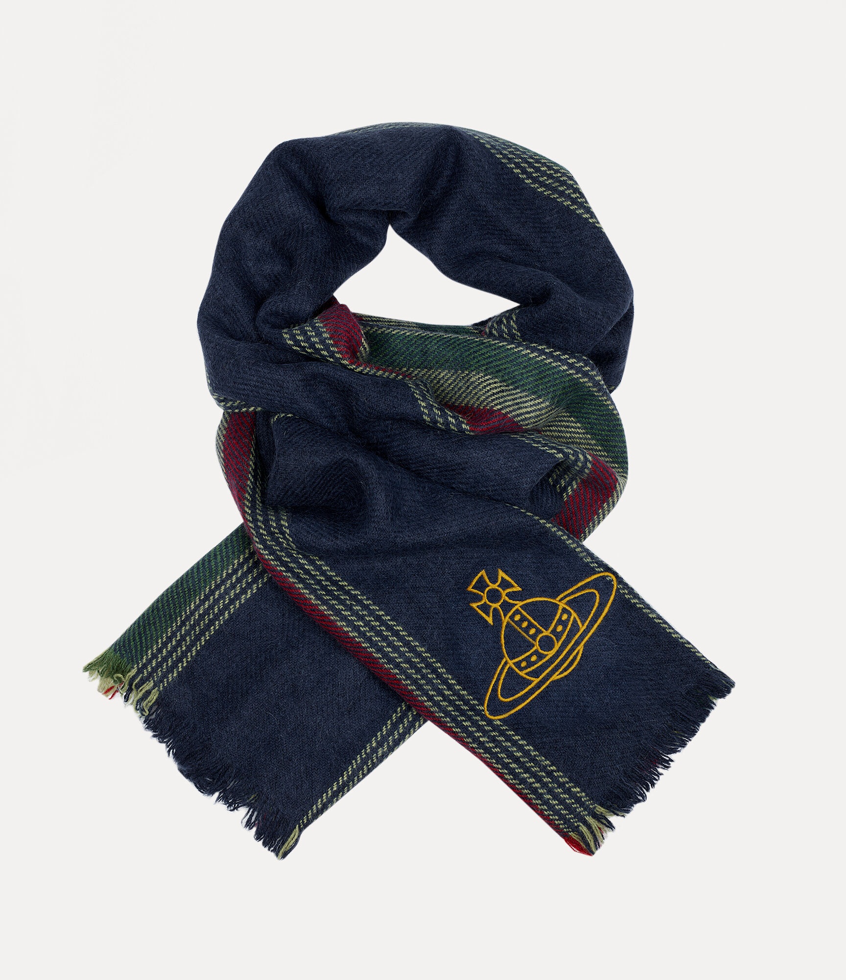 STRIPE AND CHECK YAK SCARF - 4