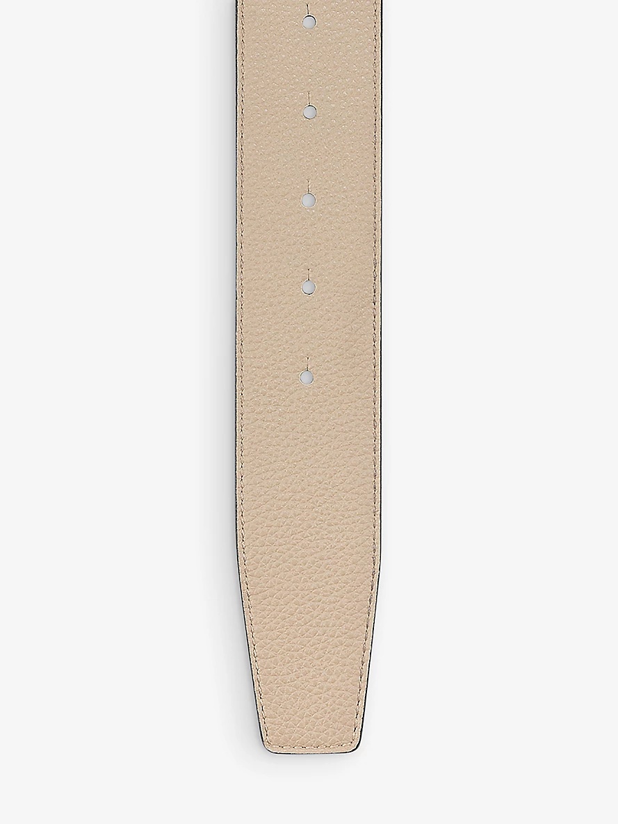 Rui logo-buckle leather belt - 4
