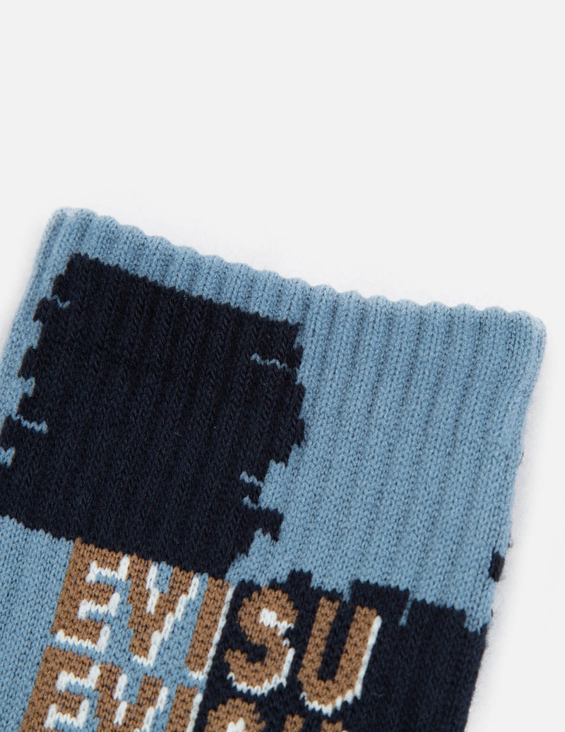 PATTERN AND LOGO JACQUARD LONG SOCKS 3