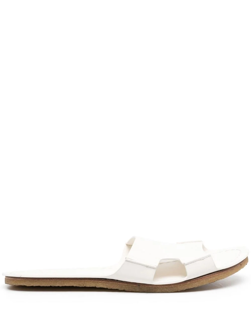 cut-out faux-leather sandals - 1