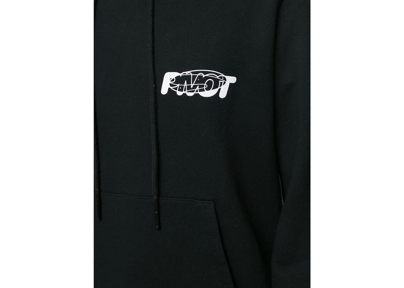 Off-White OFF-WHITE Slim Fit Kiss 21 Hoodie Black/White outlook