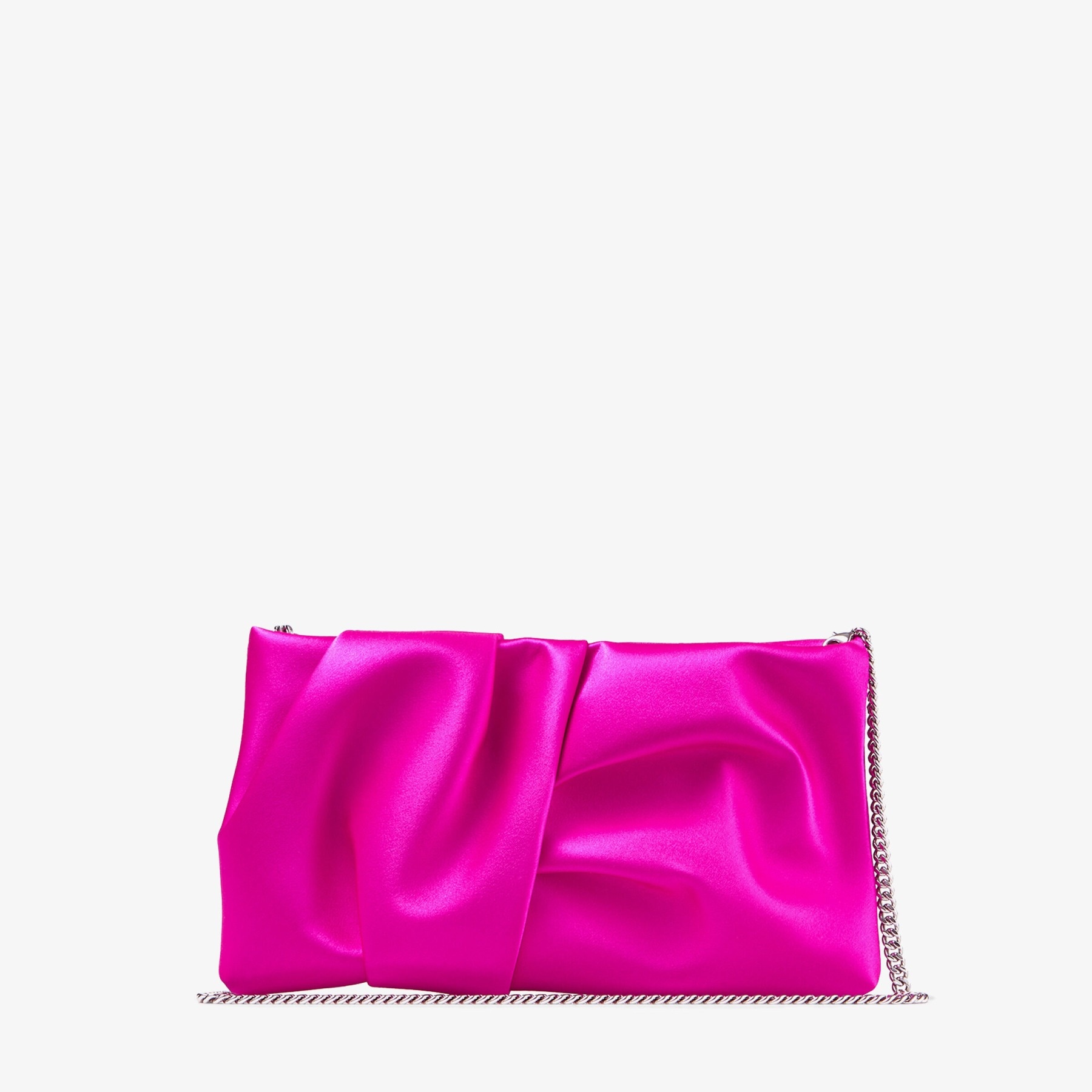 Bonny Clutch
Fuchsia Satin Clutch Bag - 8
