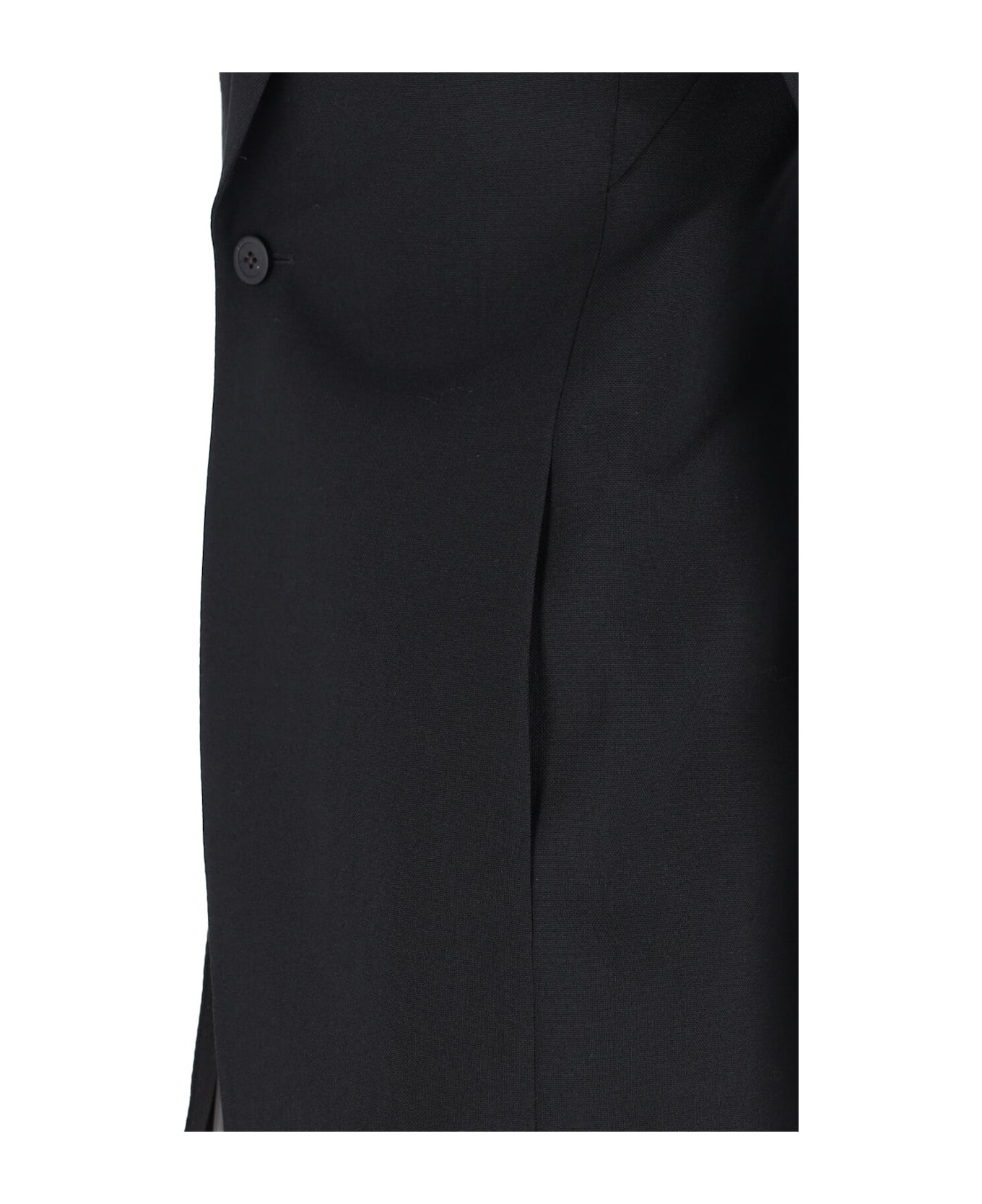 Single-breasted Wool Blazer - 5
