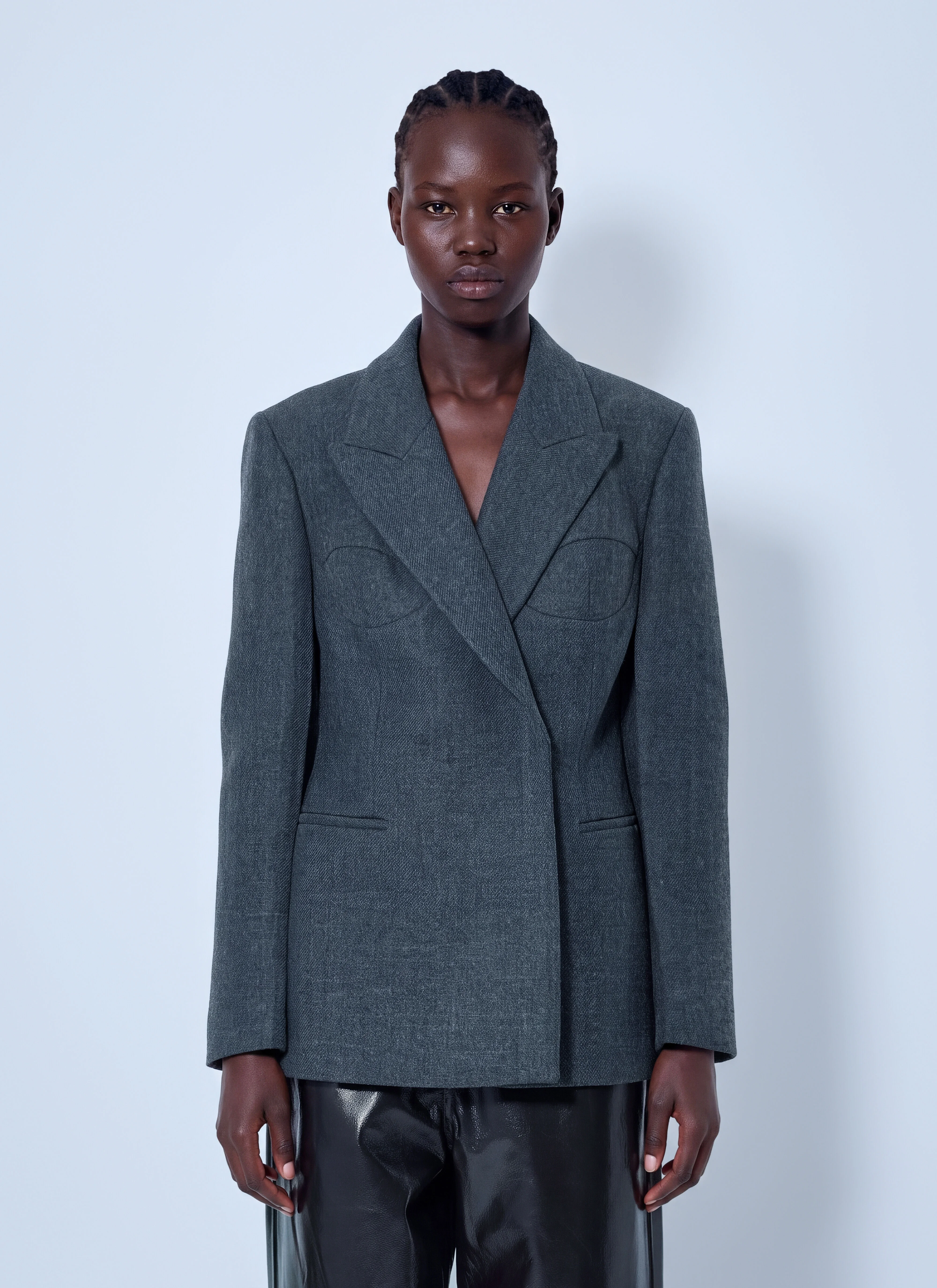 Cup Detailed Blazer - 1