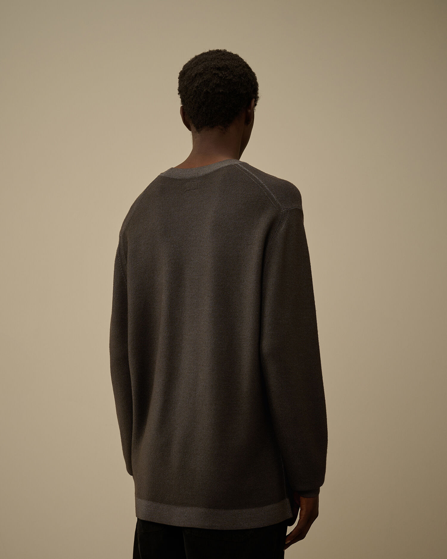 Merino Wool Crewneck Lens Sweater - 4