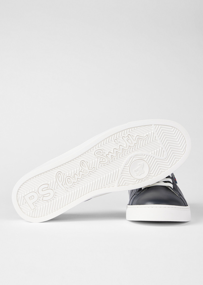 Navy Leather 'Beech' Trainers 4