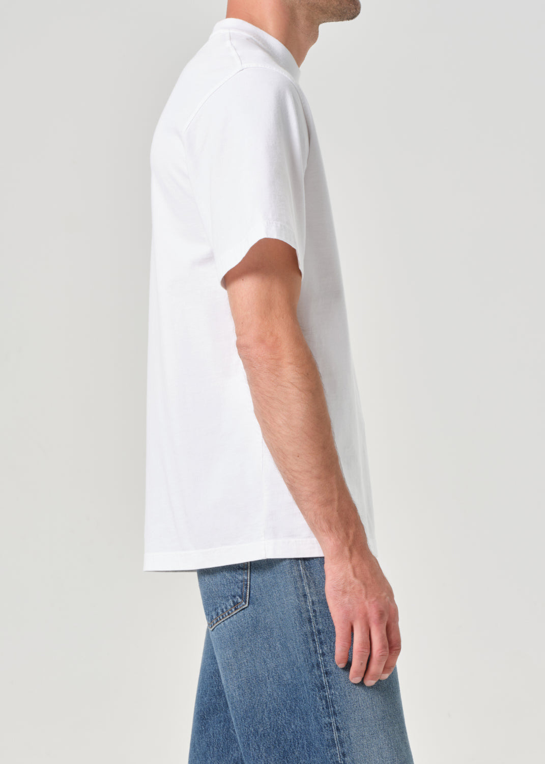 ASHA MOCK NECK TEE IN WHITE - 6