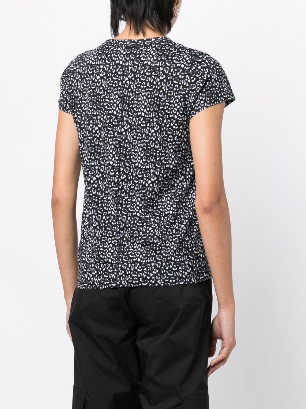 leopard-print short-sleeved T-shirt - 4
