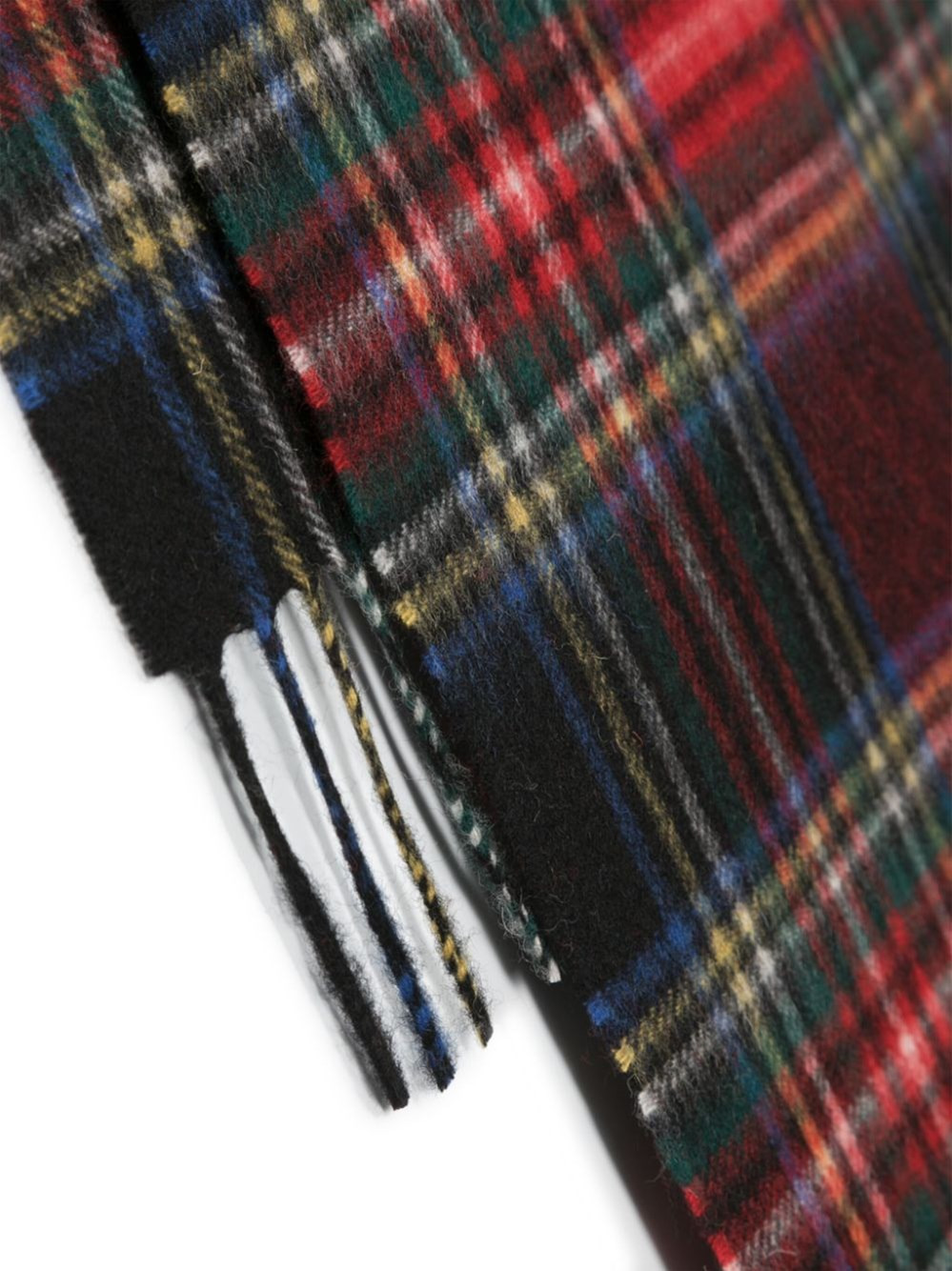 Tartan wool and cashmere scarf - 2