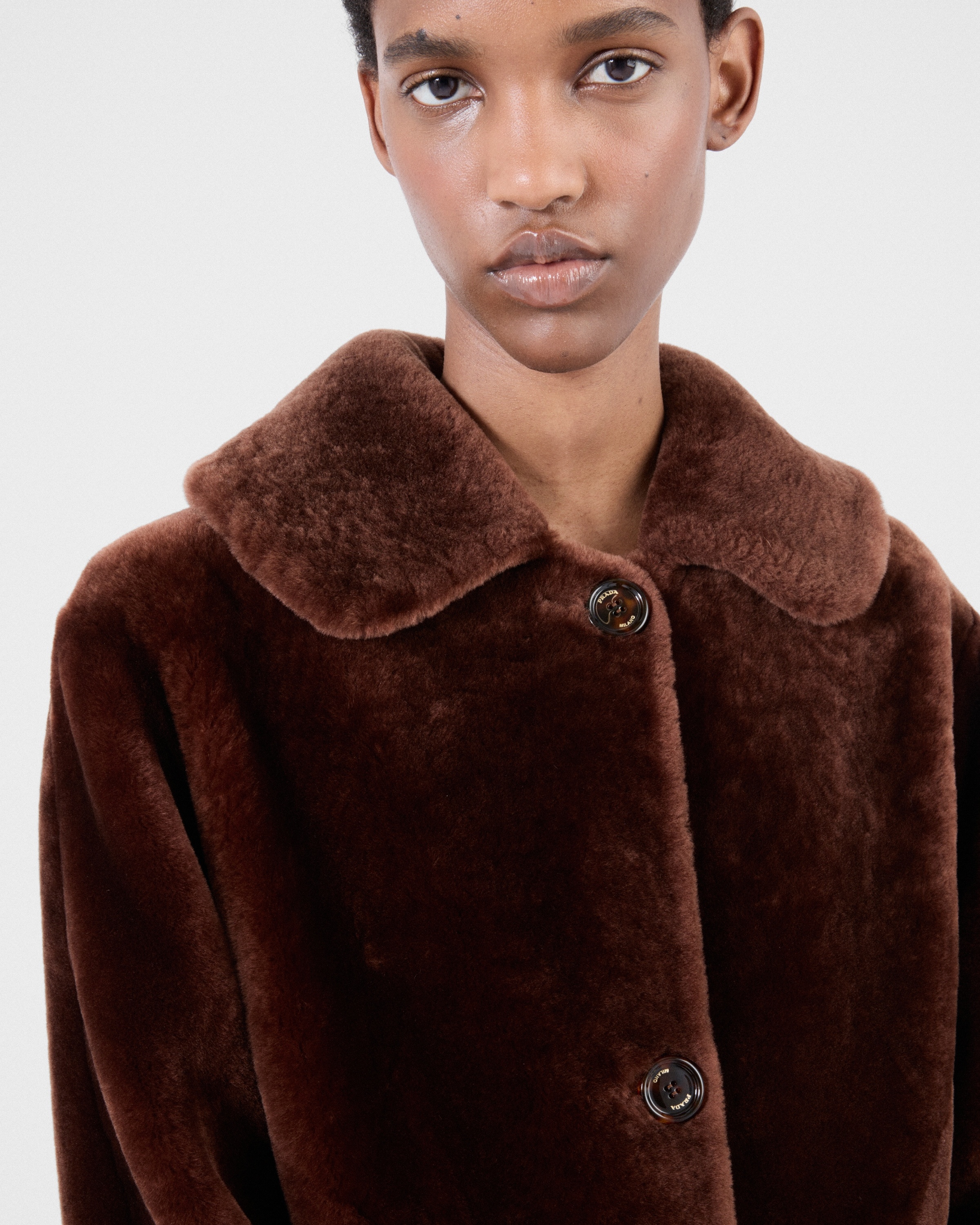 Shearling caban jacket - 3
