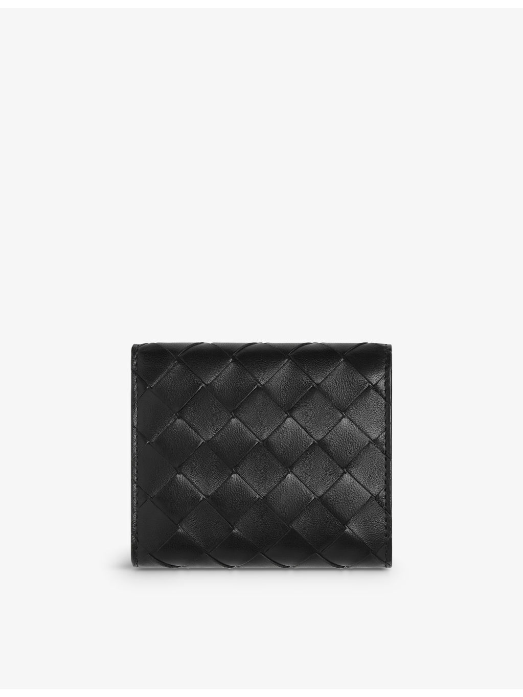 Intrecciato leather trifold wallet - 3