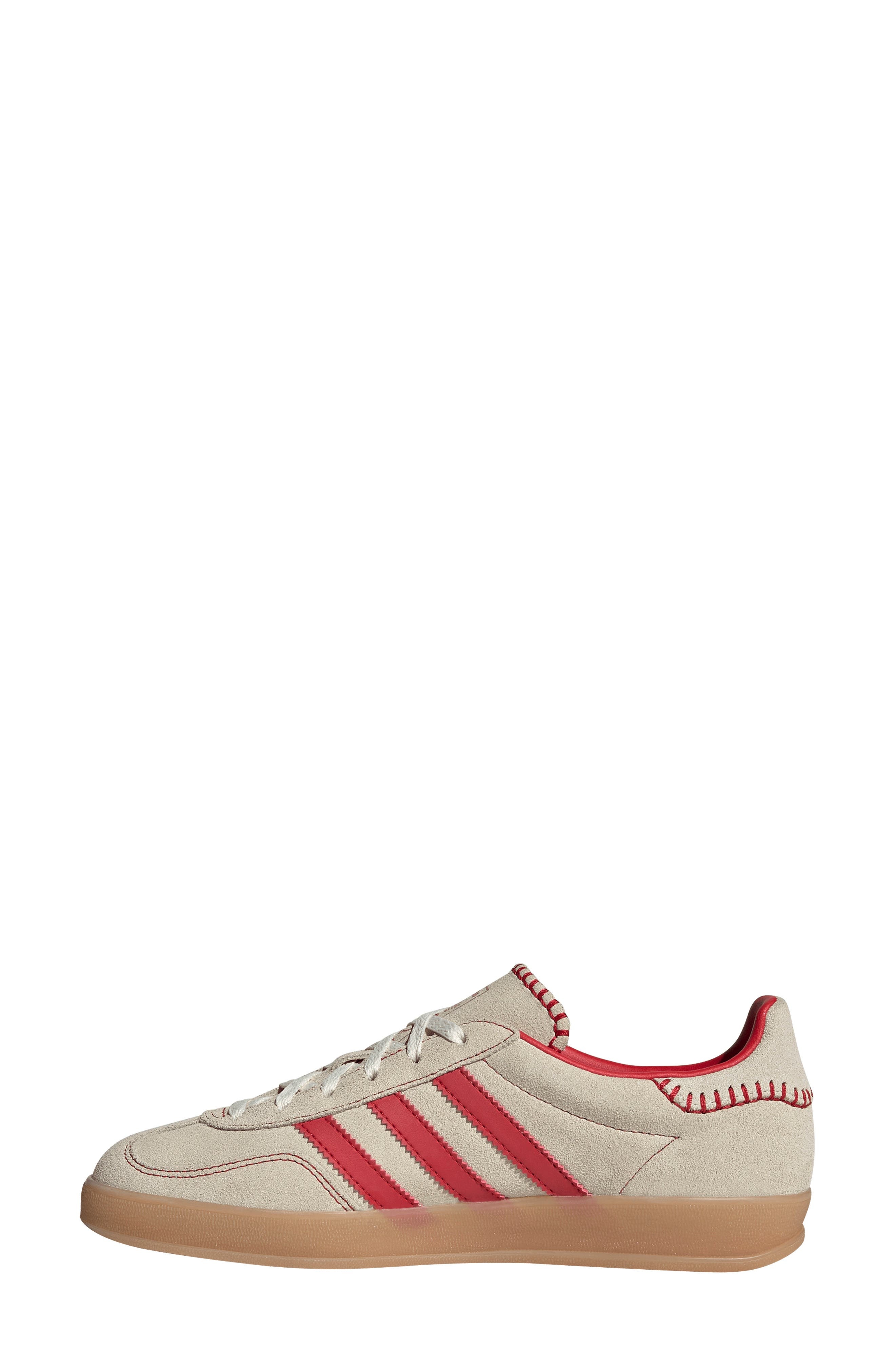 adidas Gazelle Indoor Sneaker in Better Scarlet/Cream White at Nordstrom - 6