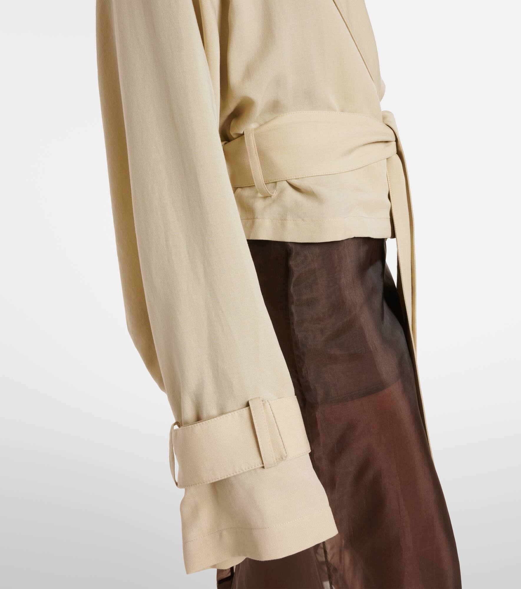 Simona cropped trench coat - 6