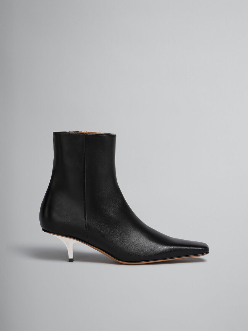 Marni block-heel leather mules - Black
