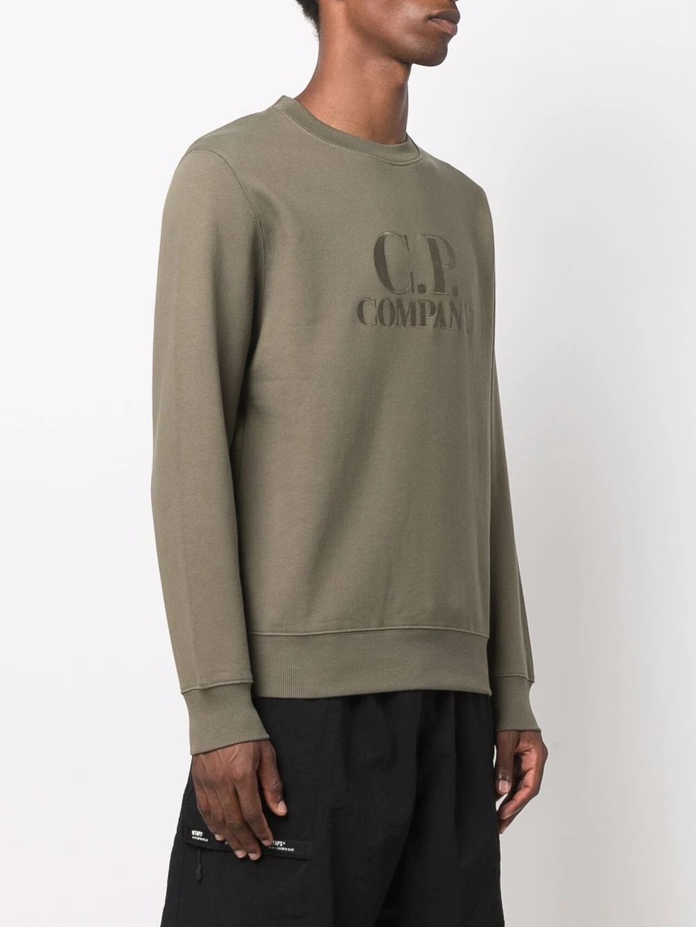 logo-embroidered cotton sweatshirt - 3