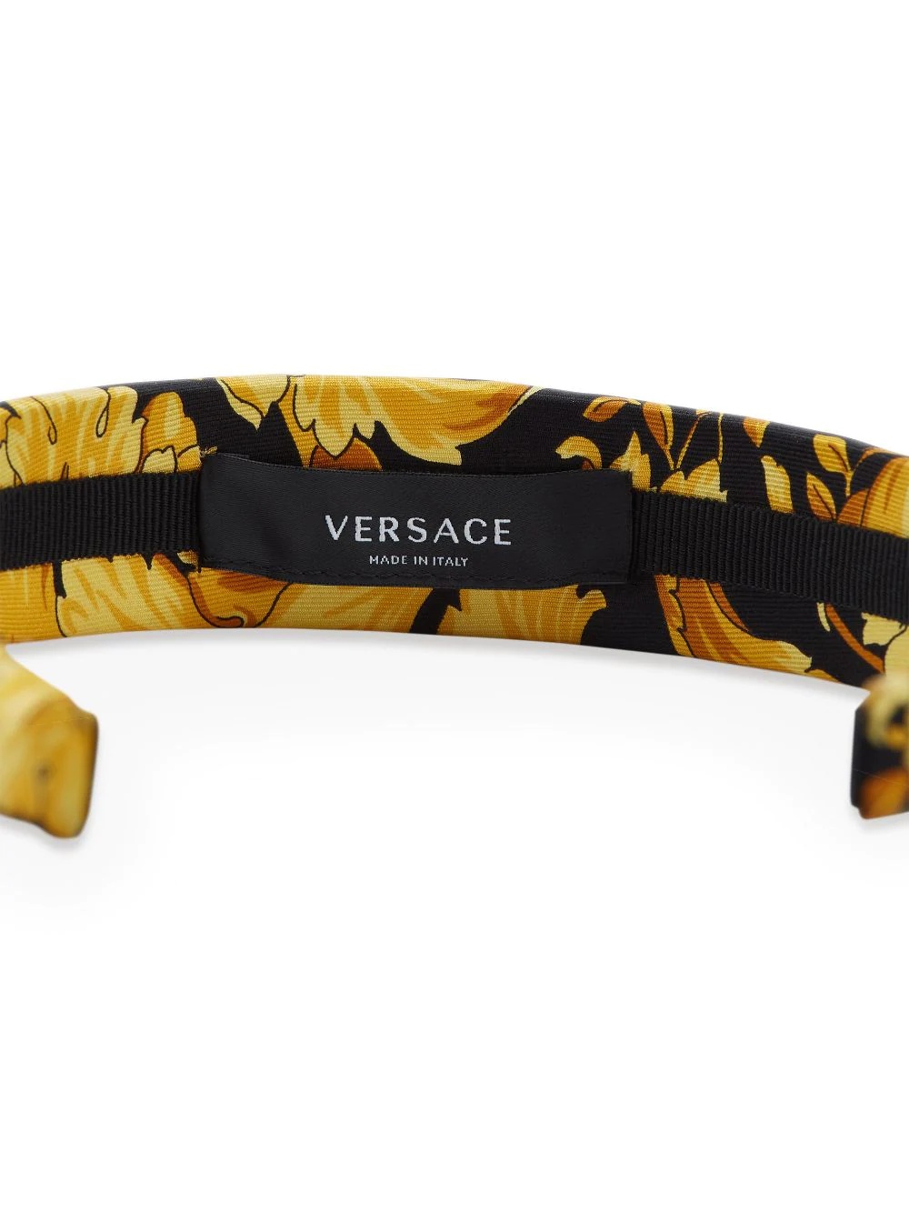 Barocco-print silk hairband - 2