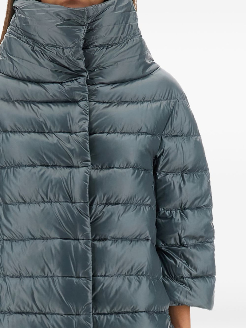 Herno Aminta funnel-neck three-quarter-sleeves jacket outlook