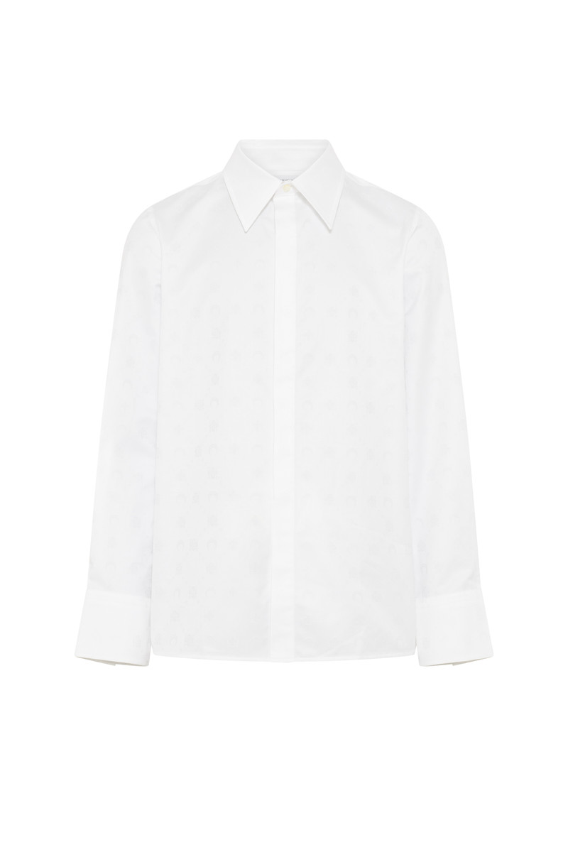 MOONOGRAM JACQUARD POPLIN LS SHIRT 1