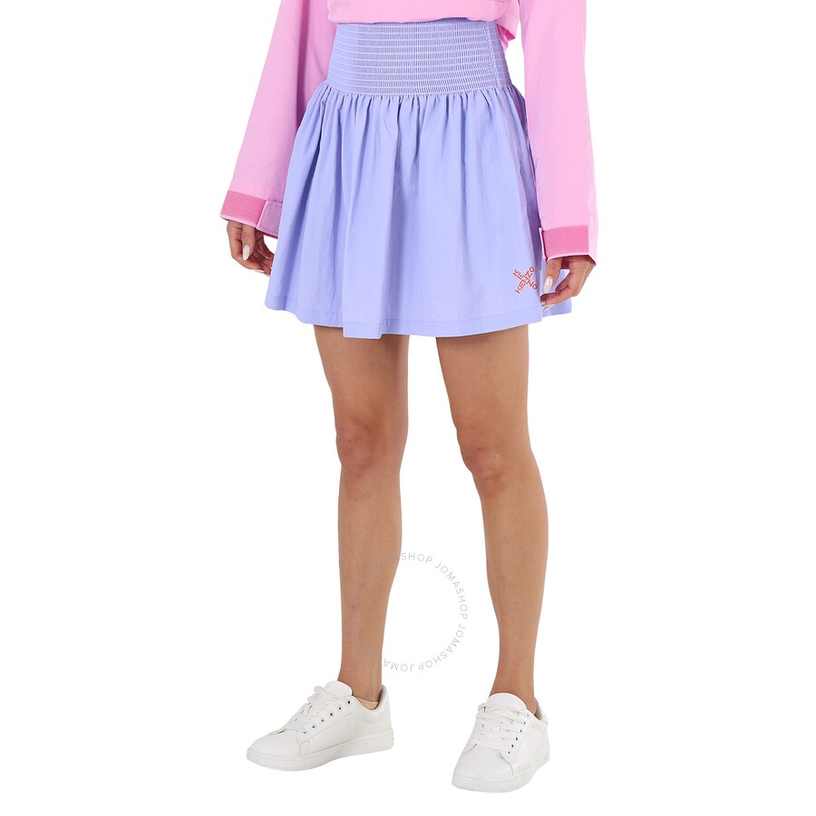 Kenzo Lavender K Logo High Waist Mini Skirt - 5