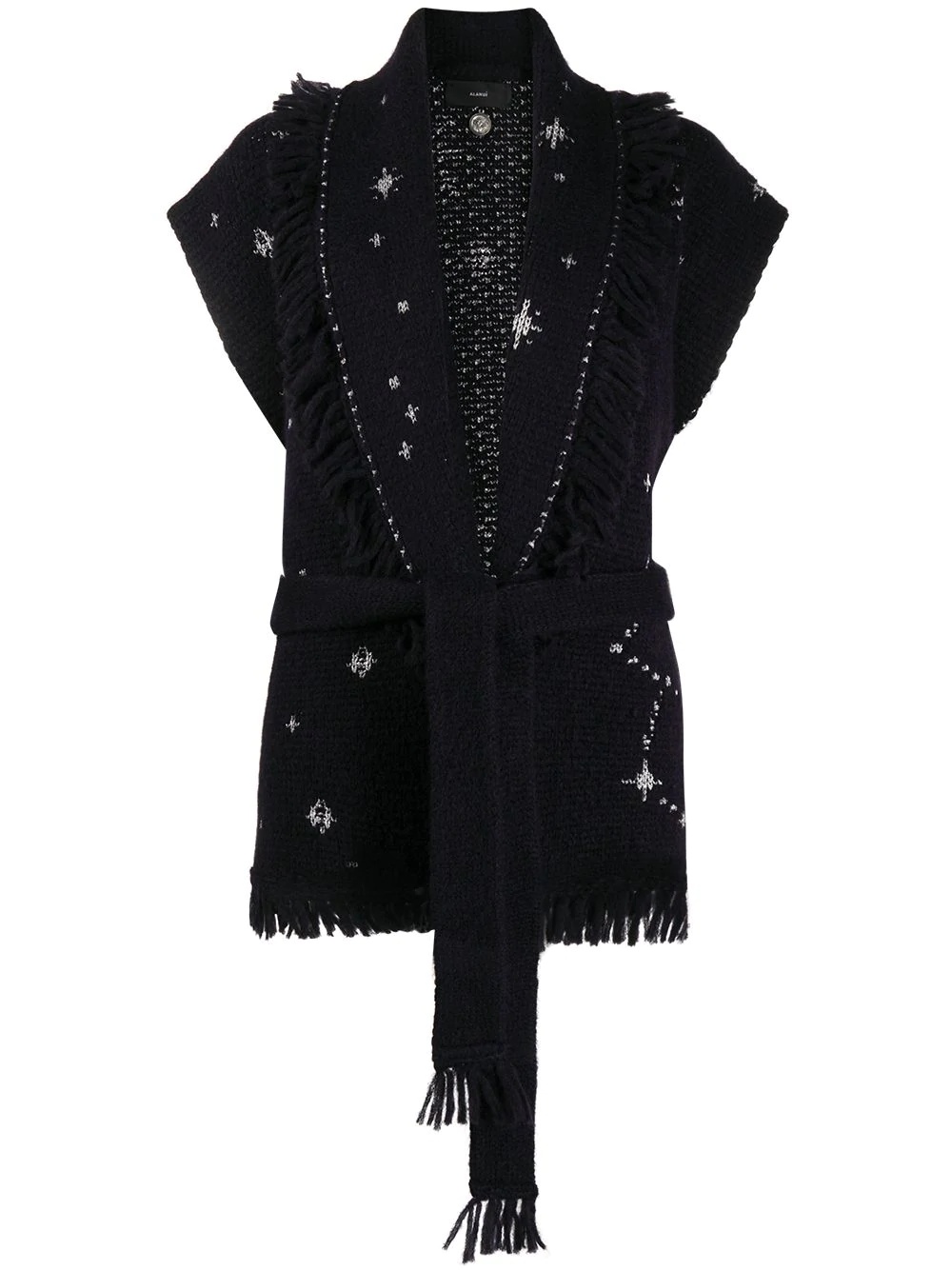 star-motif sleeveless jumper - 1