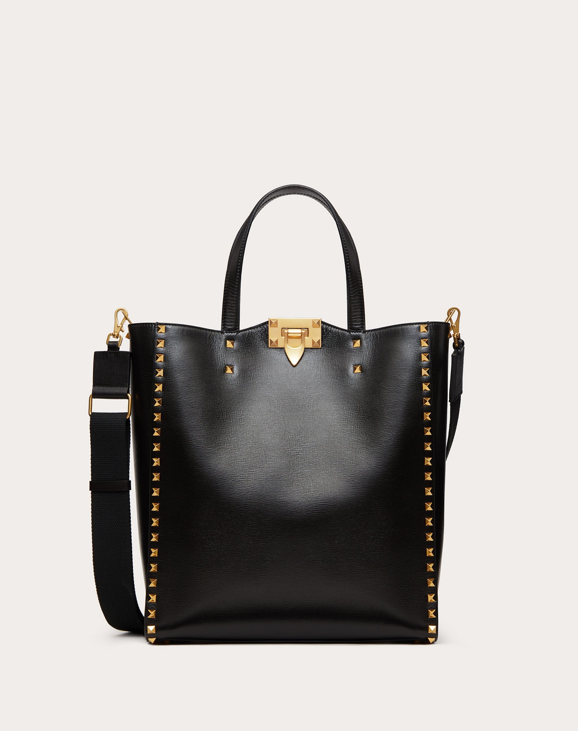 ROCKSTUD TOTE BAG IN GRAINY CALFSKIN - 1