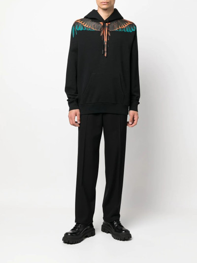 Marcelo Burlon County Of Milan Wings-print pullover hoodie outlook