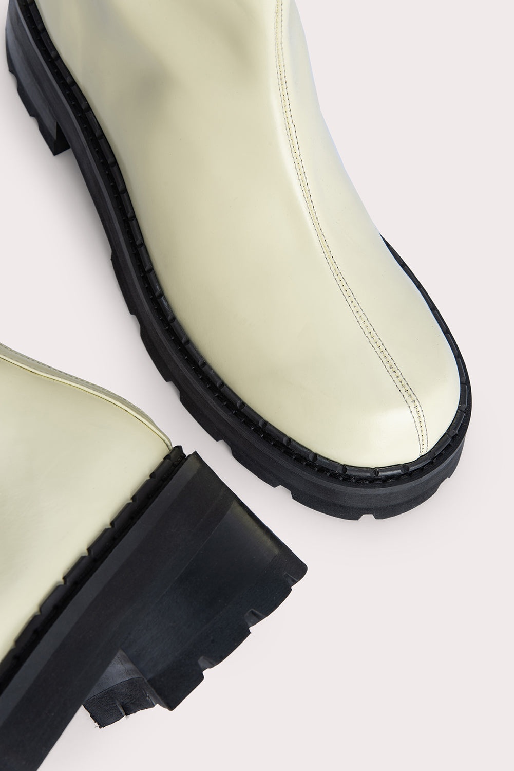 Alister Ivory Soft Semi Patent Leather - 3