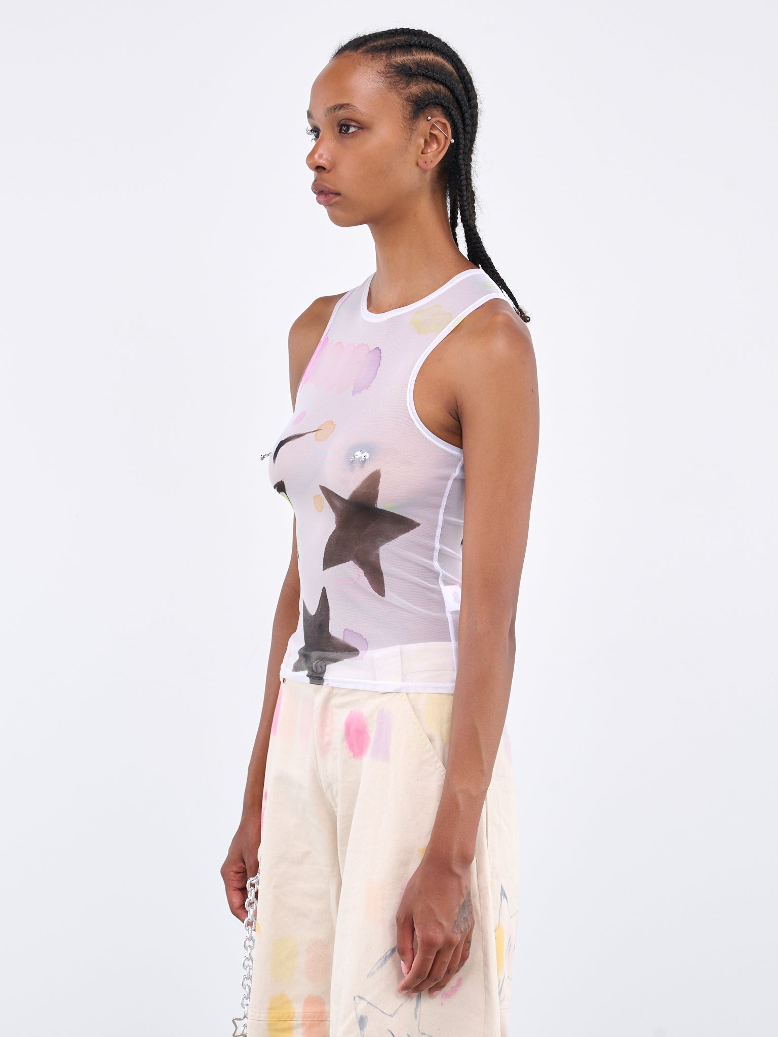 Star Burset Pierced Dachi Tank - 2