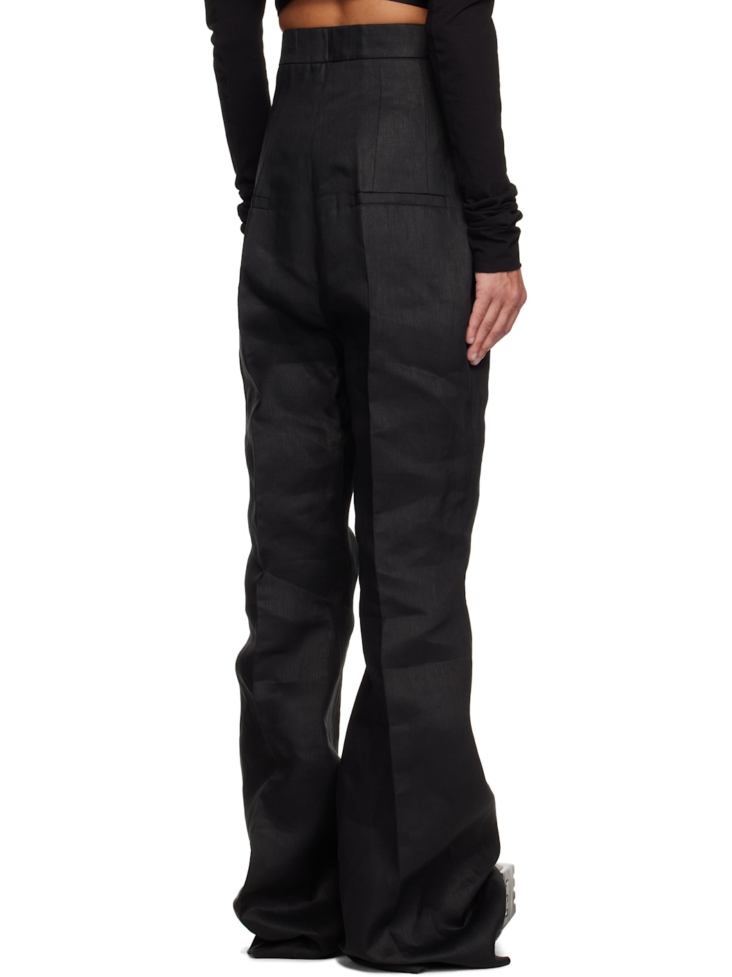 Black Hollywood Dirt Bolan Trousers - 3