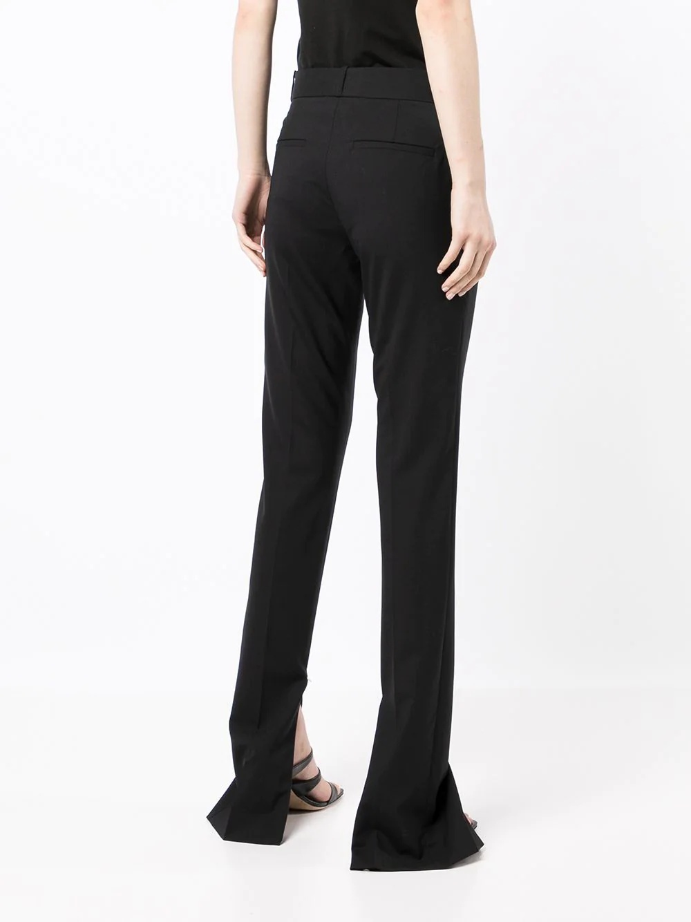 slim-fit reveal-leg trousers - 4