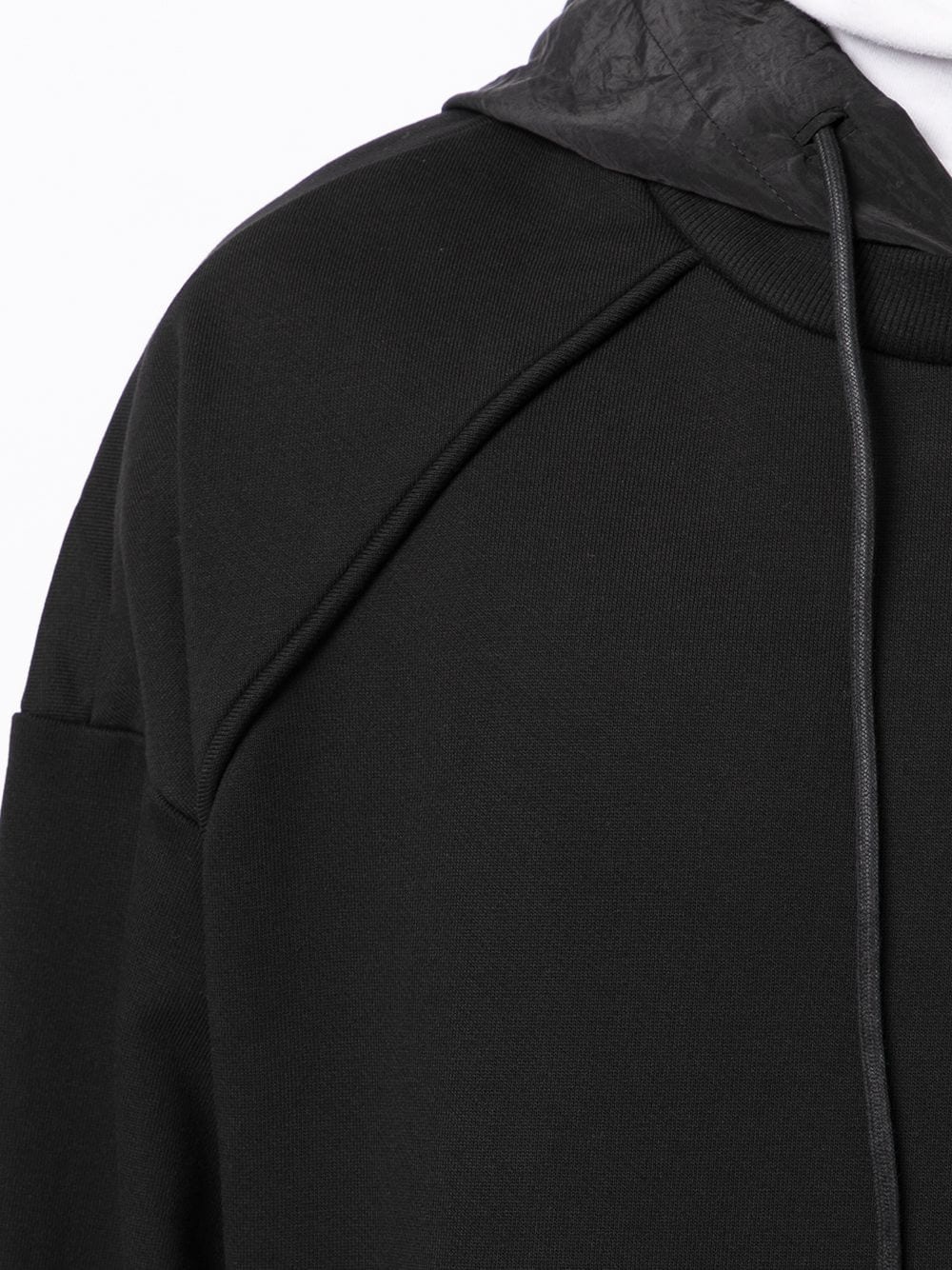 layered-hem hoodie - 5