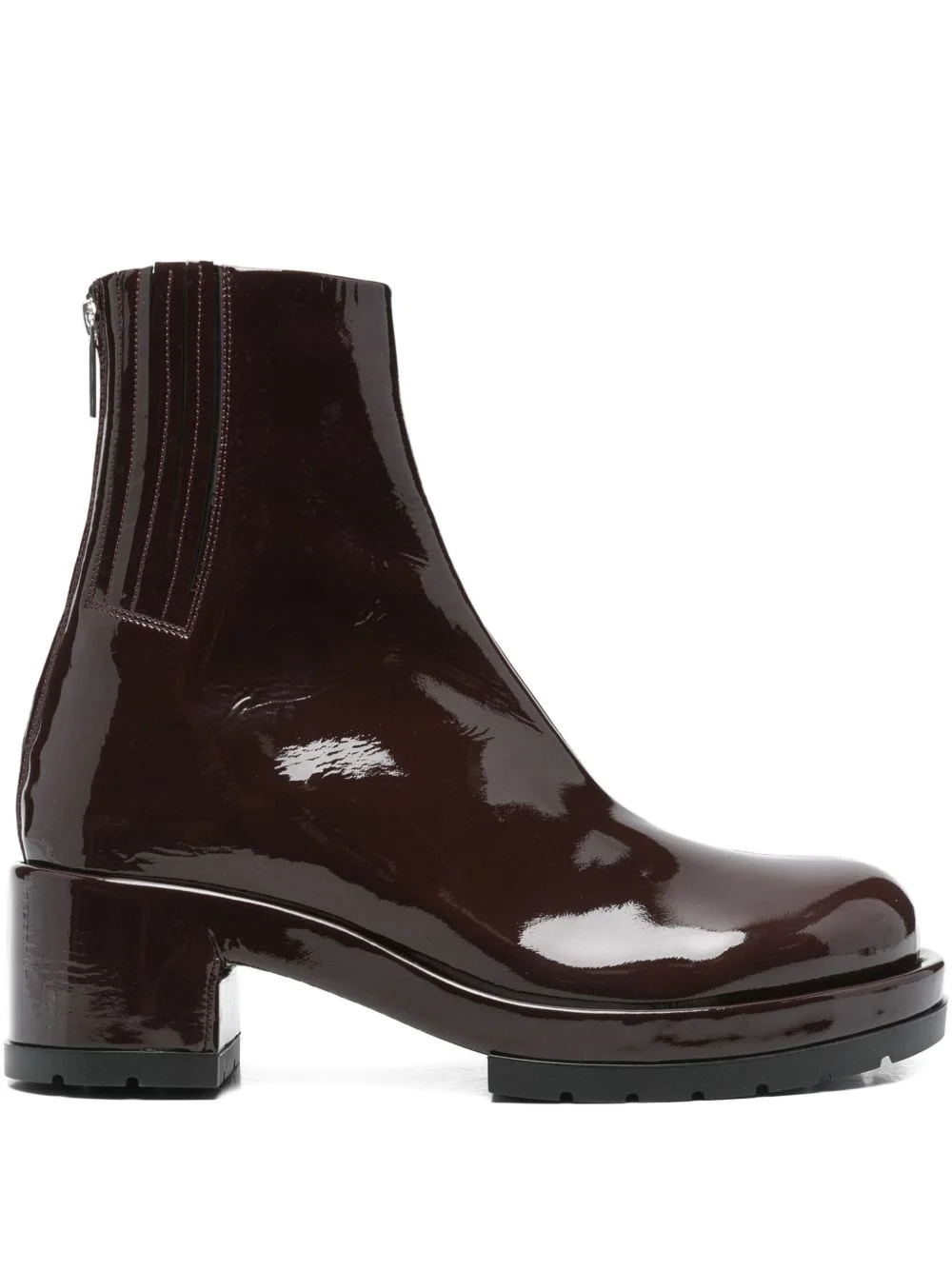 70mm patent-finish boots - 1