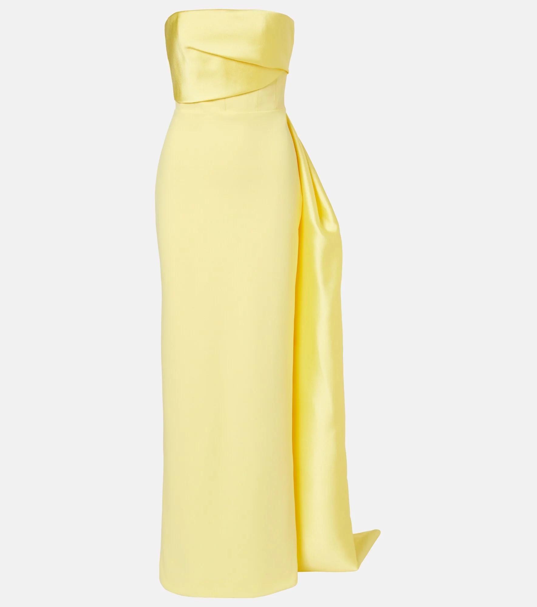 Kinsley draped strapless gown - 1