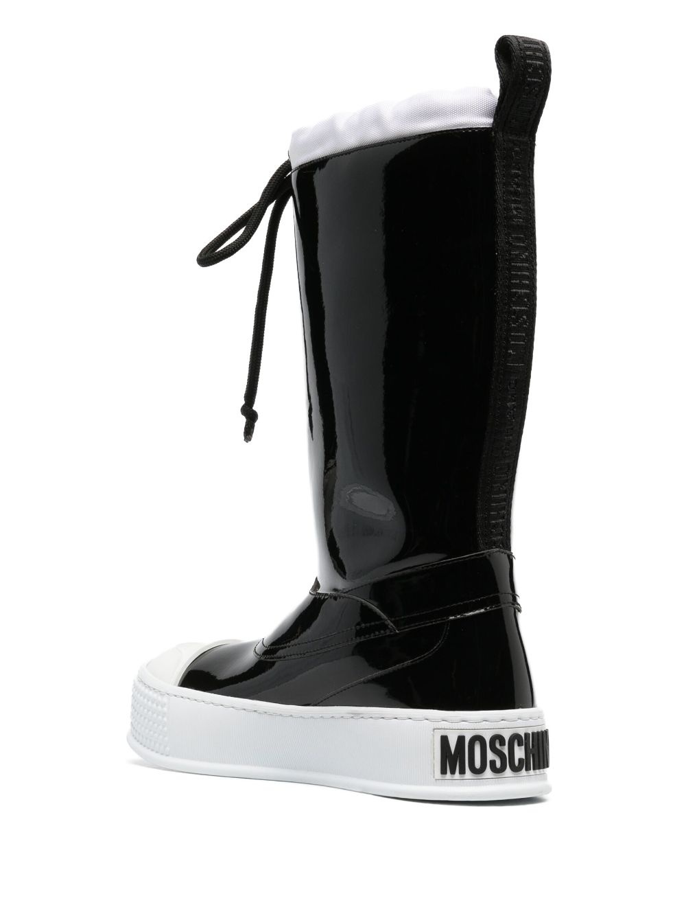rubber-toecap platform boots - 3
