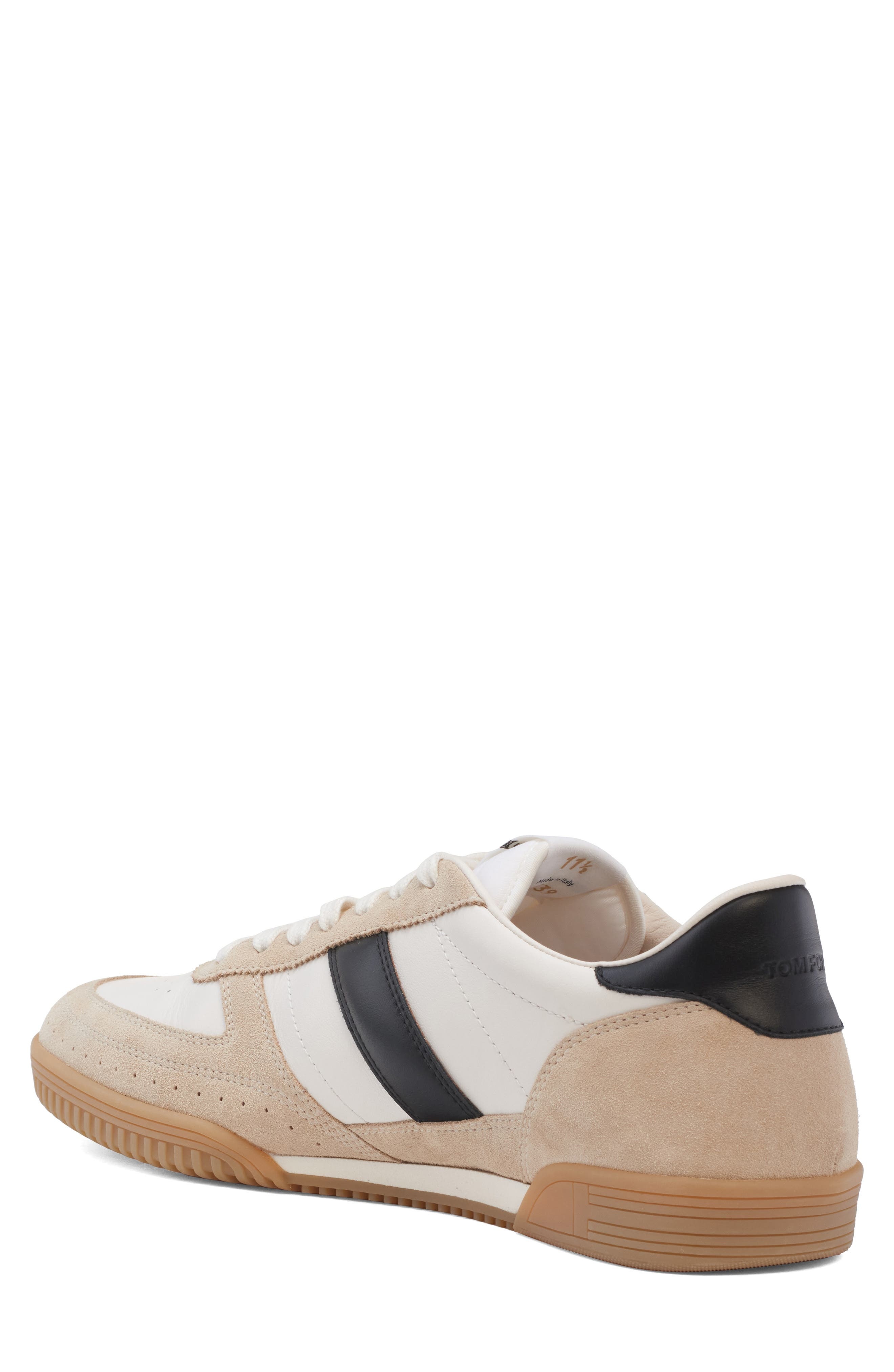 TOM FORD Terence Leather & Suede Sneaker in Dune/Black Amber at Nordstrom - 2