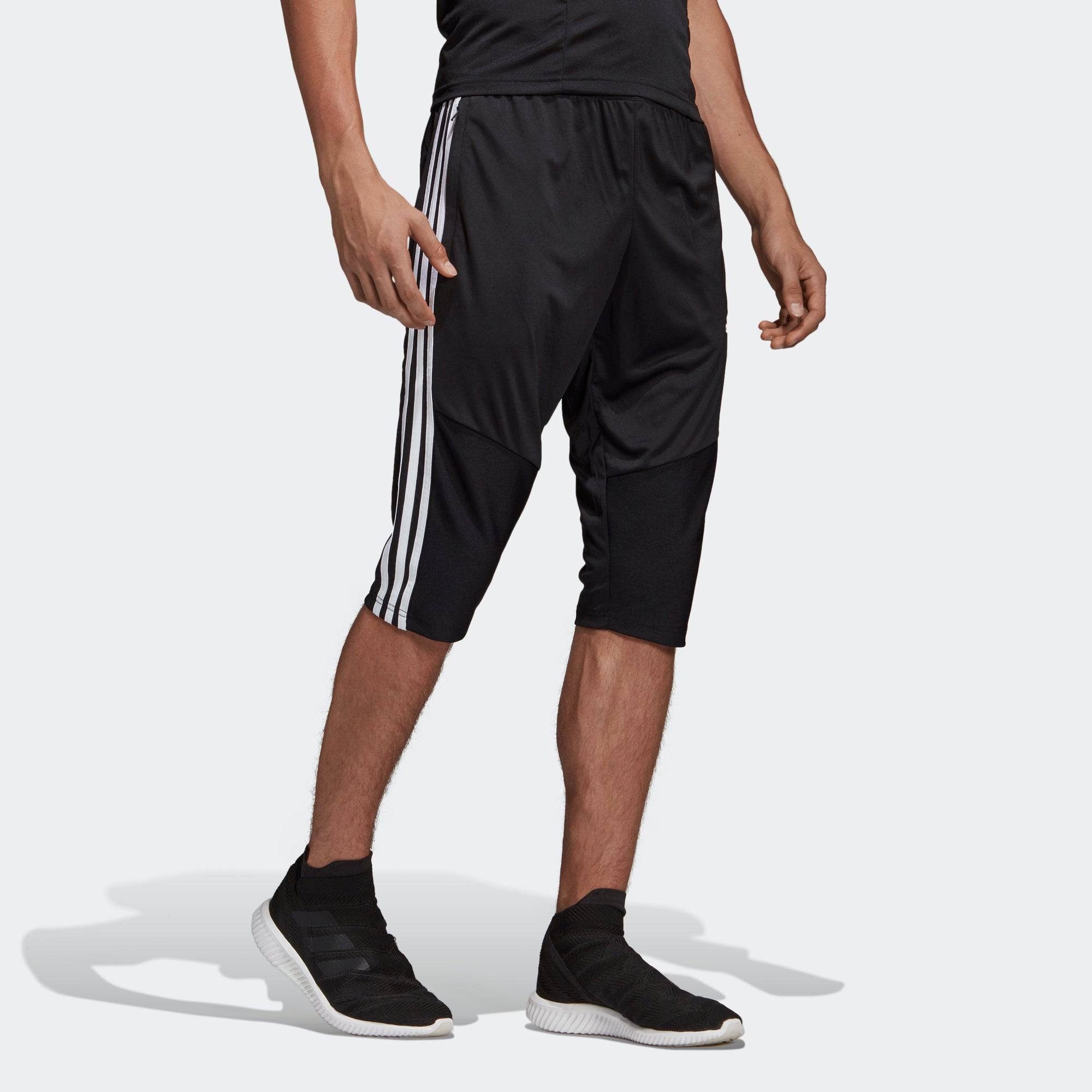 Men's adidas Tiro19 3/4 Pnt Soccer/Football Training Stripe Sports Pants Black D95948 - 6